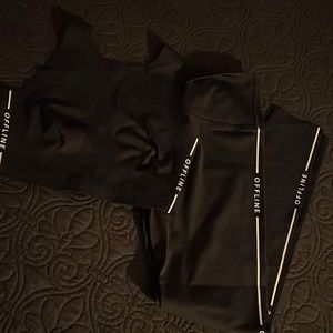 COPY - Offline by aerie compression leggings and sports bra set NWOT